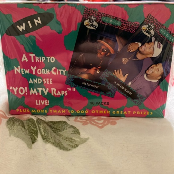 1991 Yo! MTV Raps Trading Cards Sealed Box Pro Set Music Cards 36 Packs - Picture 3 of 6